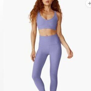 Beyond Yoga Set Purple Space Dye Bra S & leggings  M